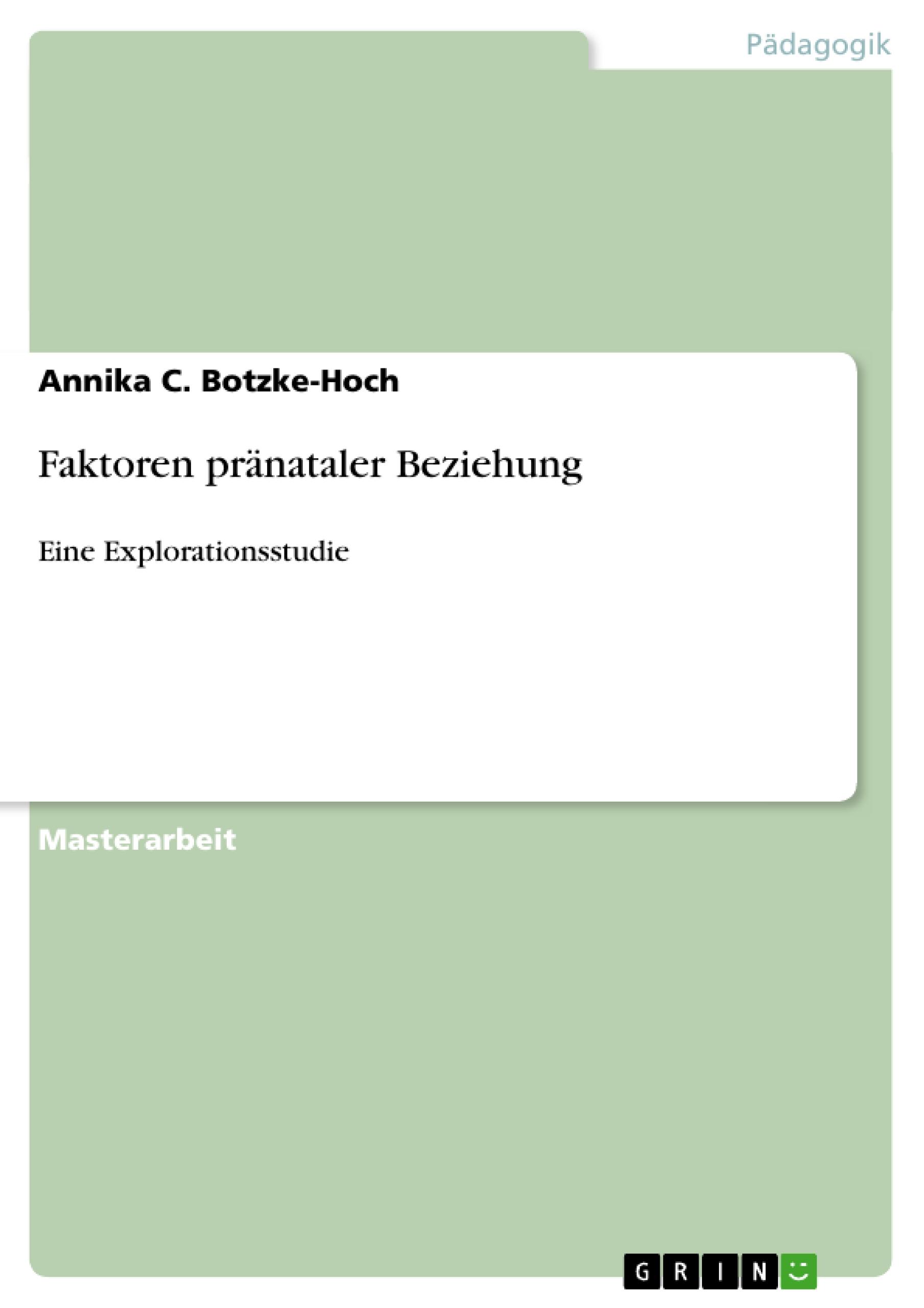 Faktoren pränataler Beziehung