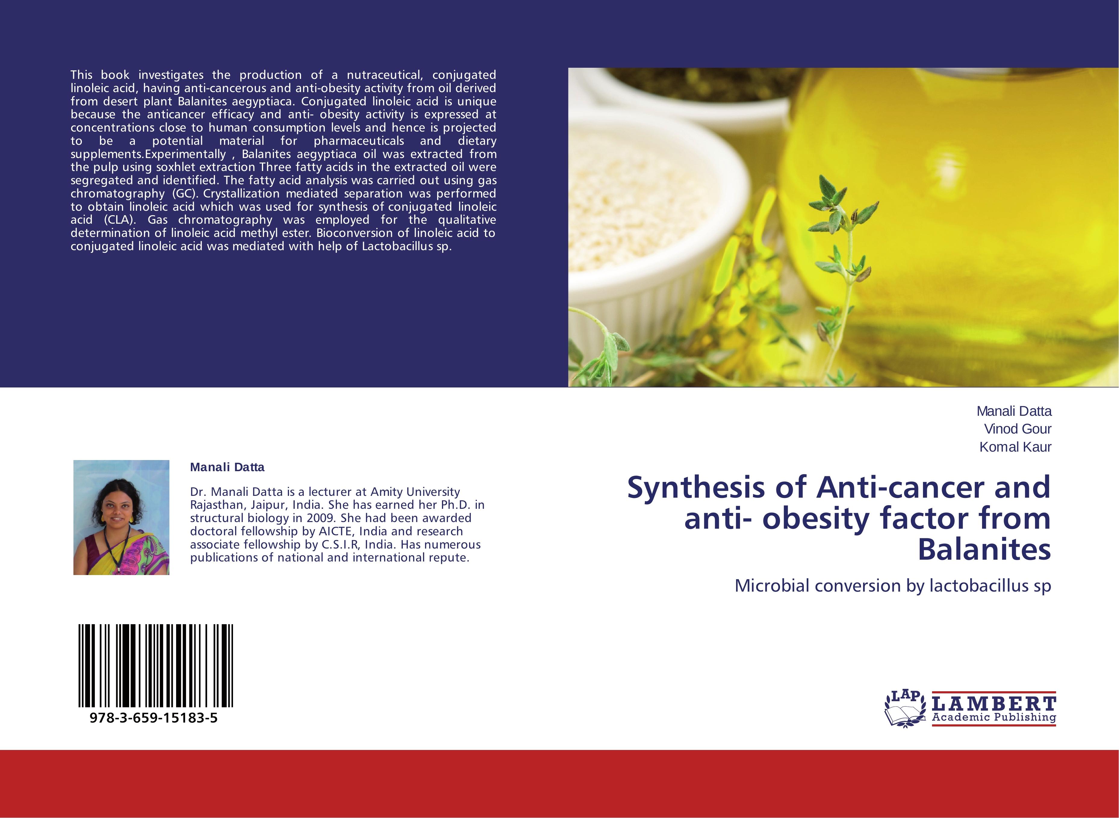 Synthesis of Anti-cancer and anti- obesity factor from Balanites