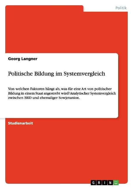 Politische Bildung im Systemvergleich