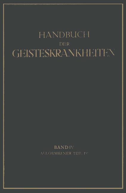 Handbuch der Geisteskrankheiten