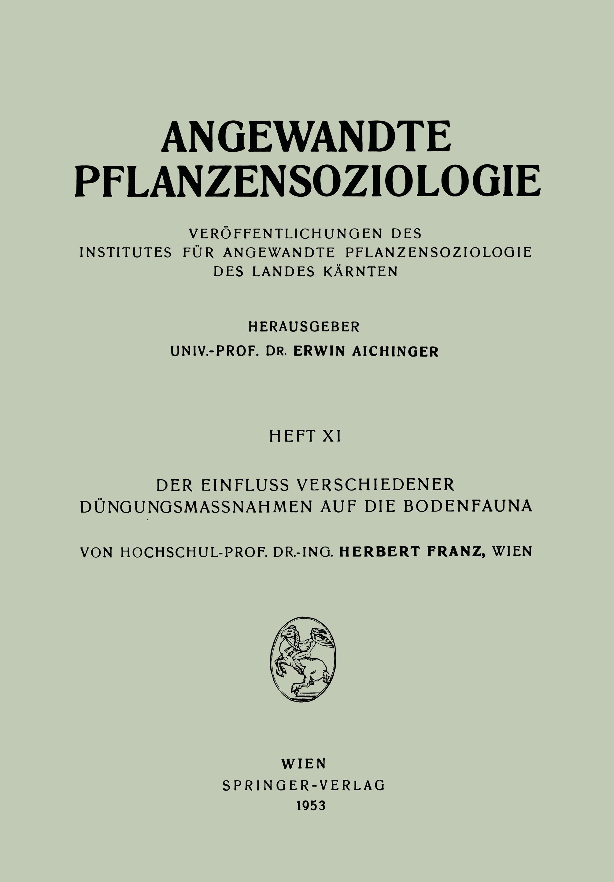 Der Einfluss Verschiedener Düngungsmassnahmen auf die Bodenfauna