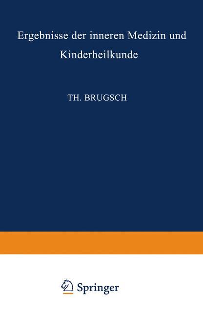 Ergebnisse der Inneren Medizin und Kinderheilkunde