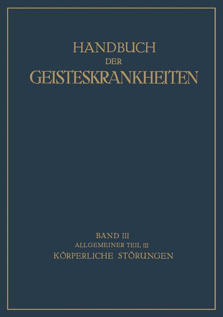 Handbuch der Geisteskrankheiten