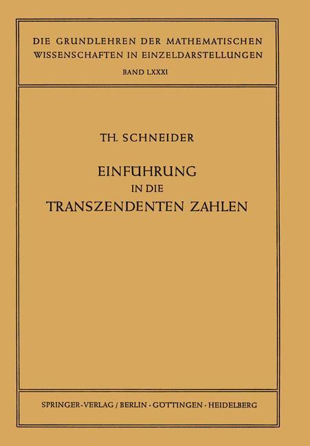 Einführung in die Transzendenten Zahlen