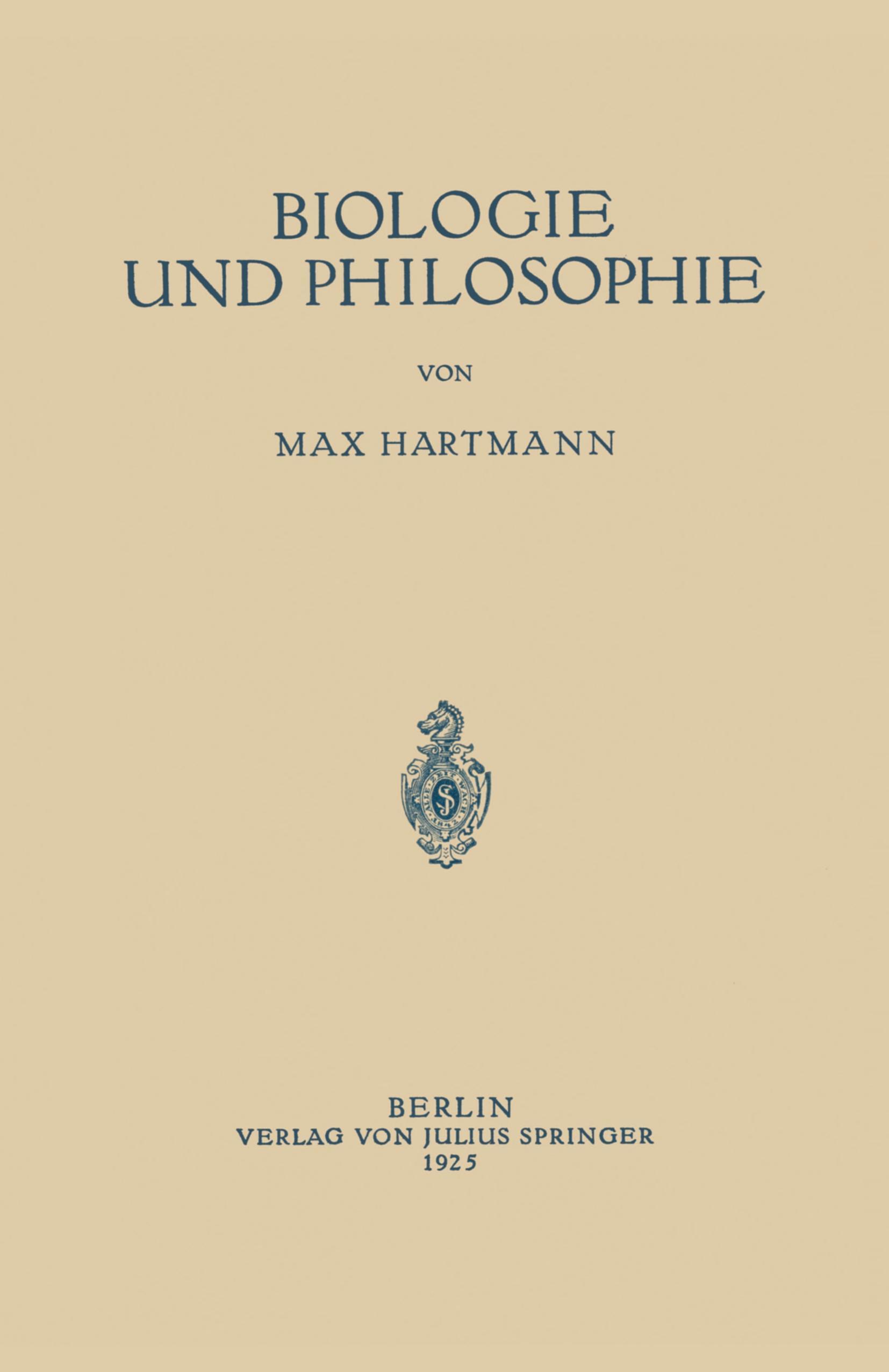 Biologie und Philosophie