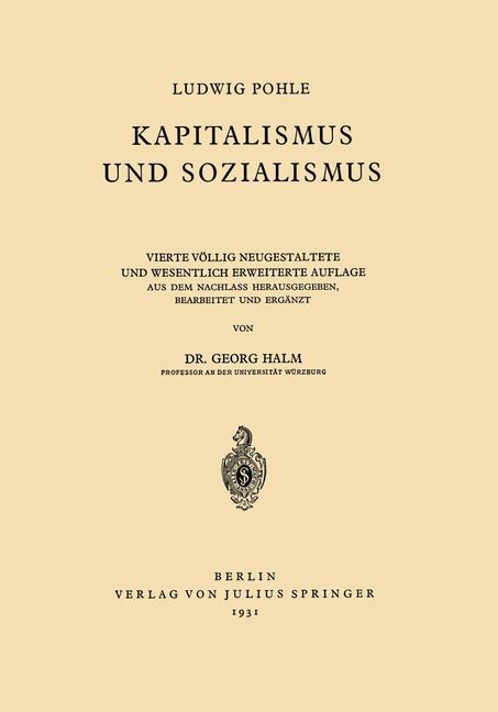 Kapitalismus und Sozialismus