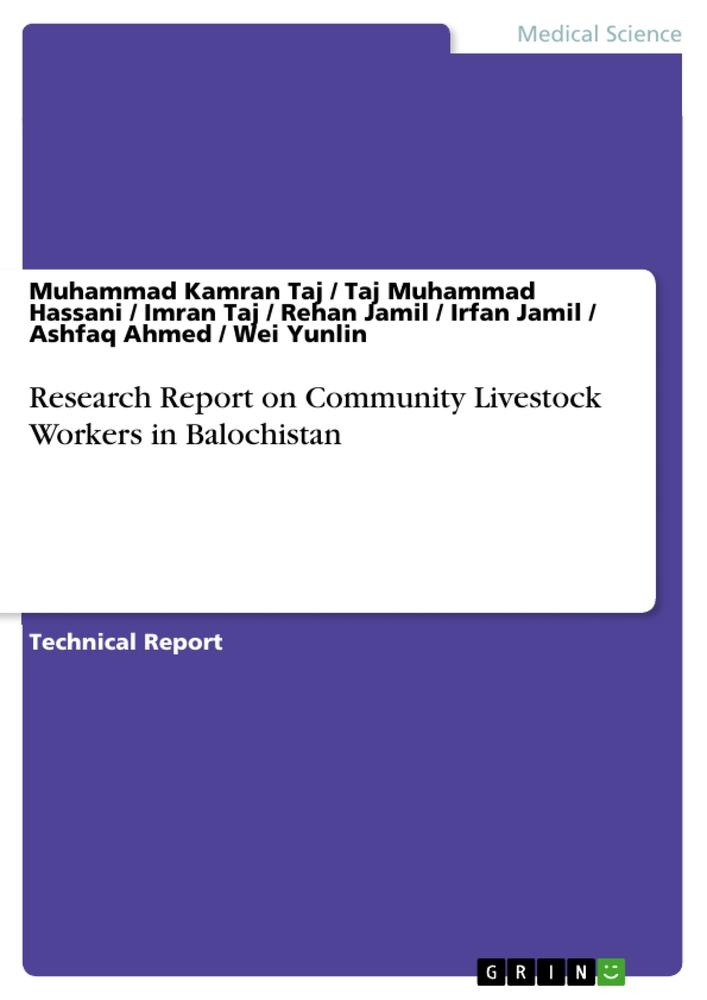 Research Report on Community Livestock Workers in Balochistan