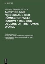 Religion (Vorkonstantinisches Christentum: Apostolische Väter und Apologeten)