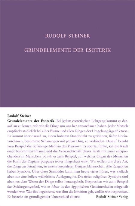 Rudolf Steiner Gesamtausgabe 93a . Grundelemente der Esoterik