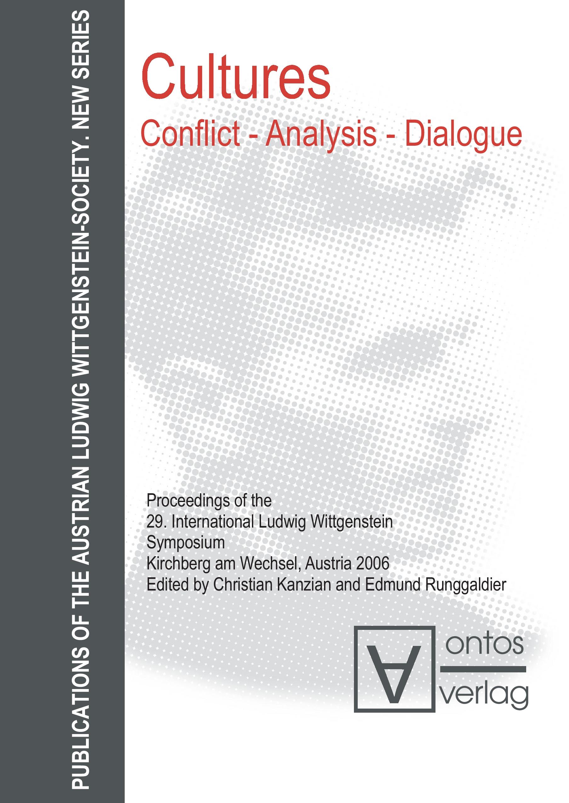 Cultures. Conflict - Analysis - Dialogue