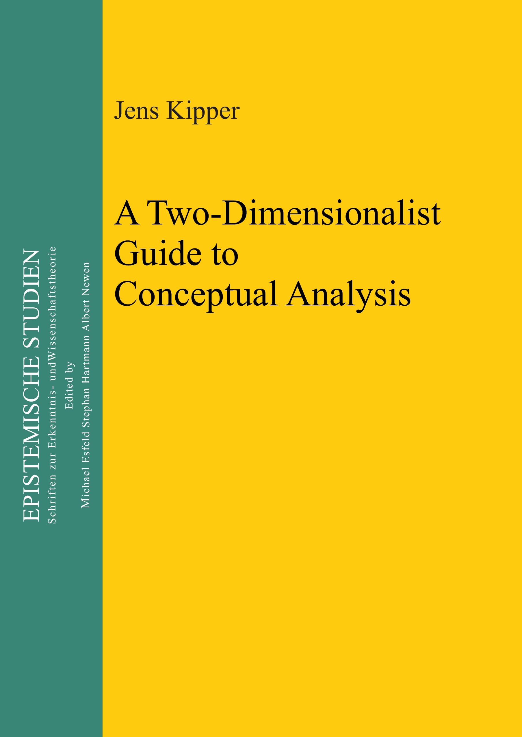 A Two-Dimensionalist Guide to Conceptual Analysis