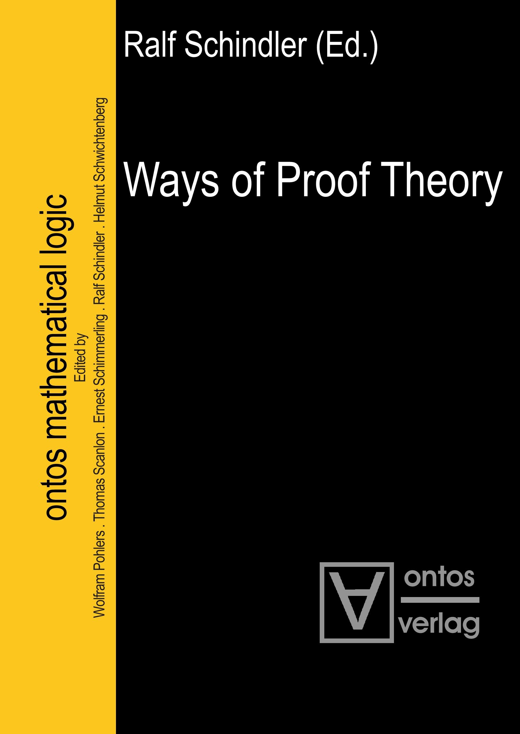 Ways of Proof Theory