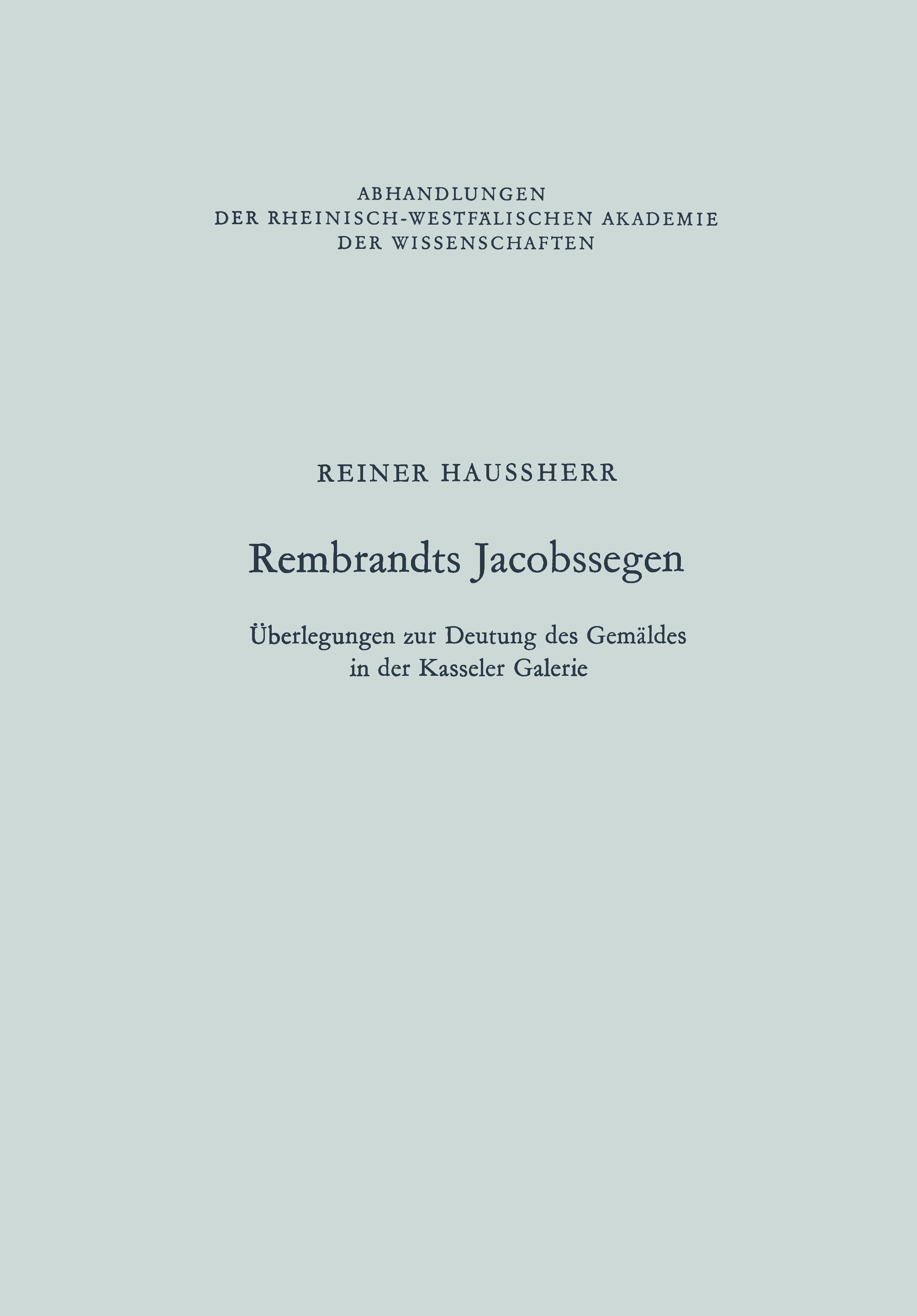 Rembrandts Jacobssegen