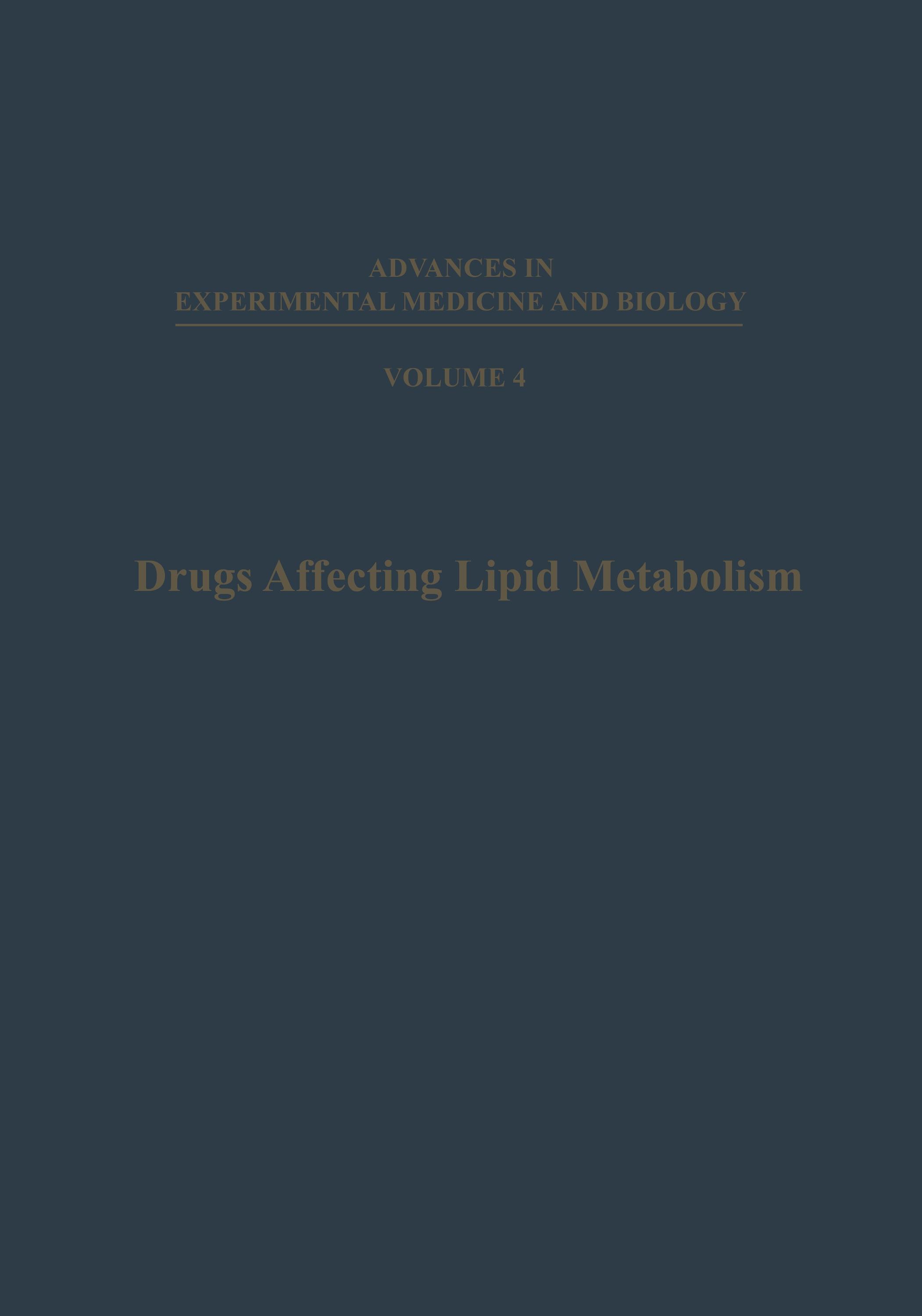 Drugs Affecting Lipid Metabolism