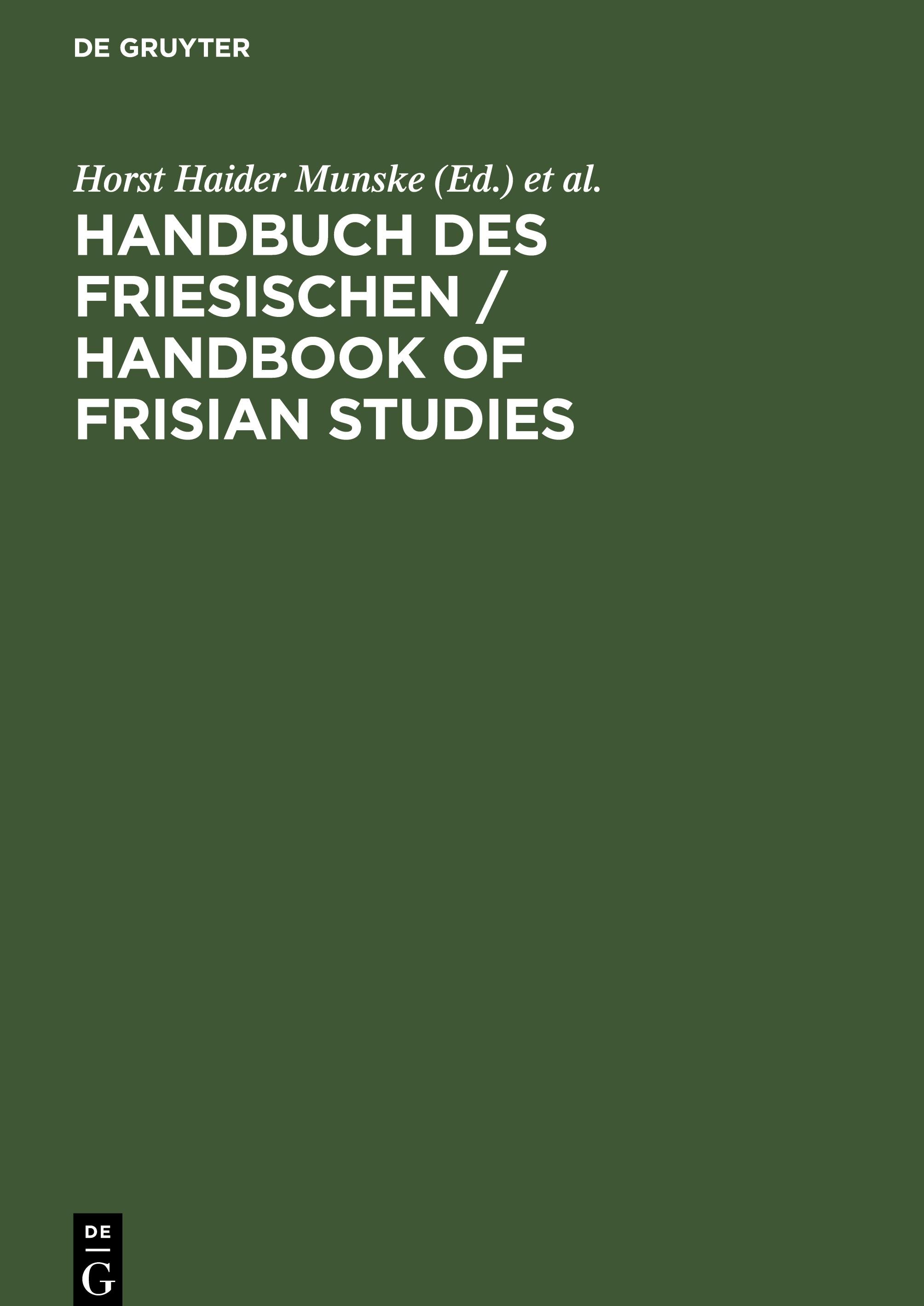 Handbuch des Friesischen / Handbook of Frisian Studies