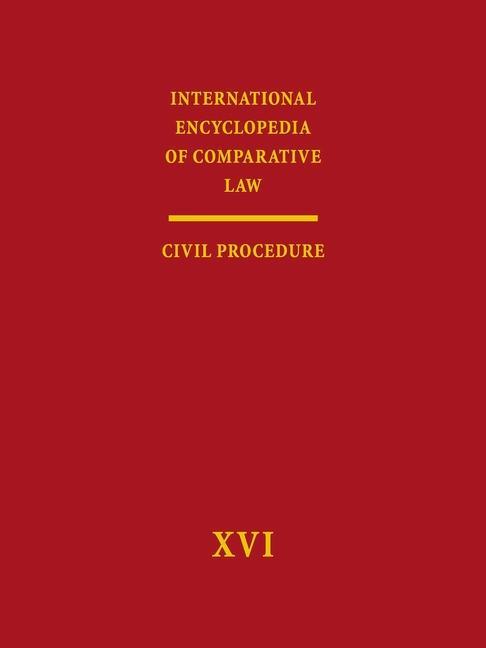 International Encyclopedia of Comparative Law, Volume XVI