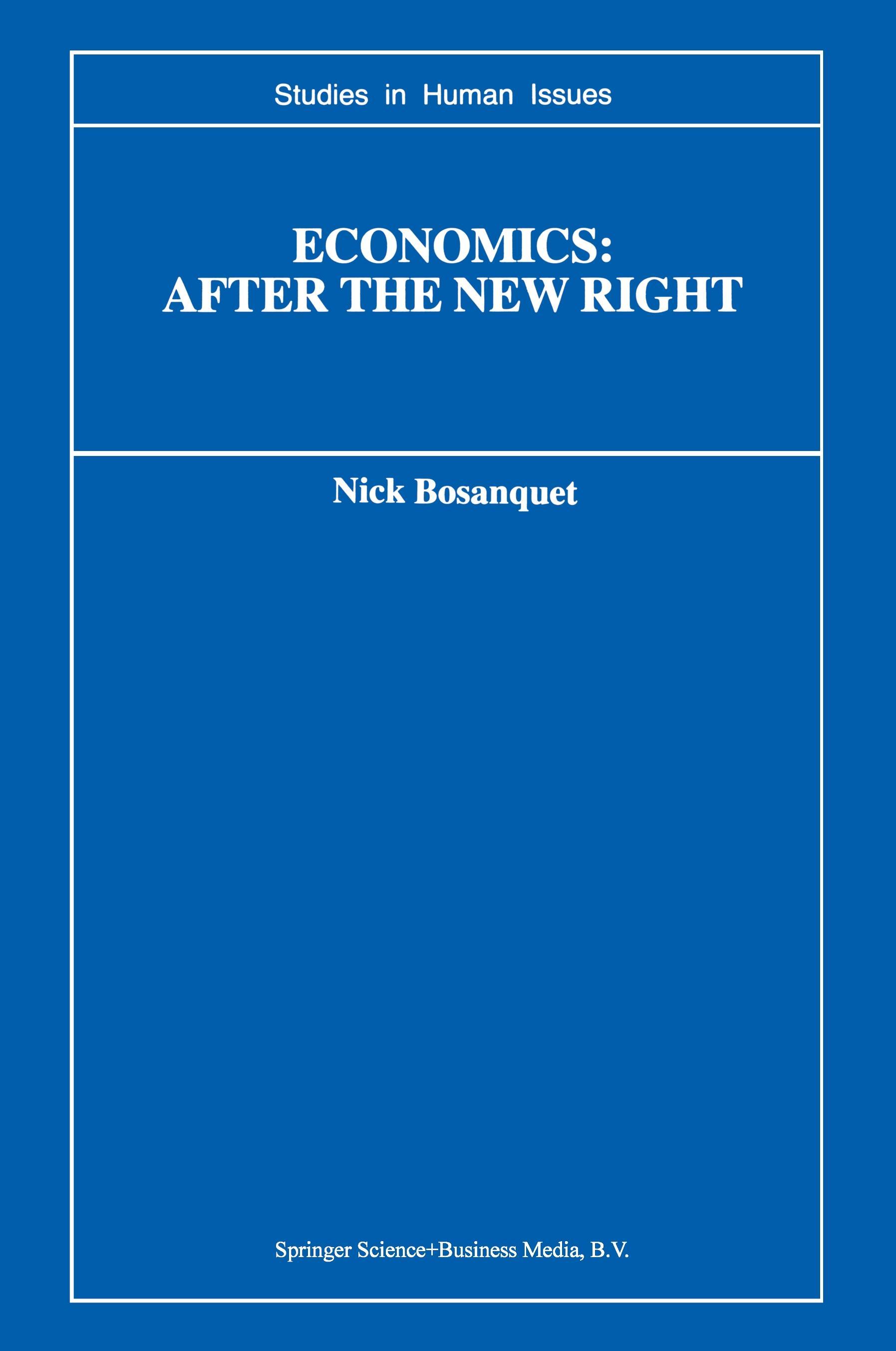 Economics: After the New Right