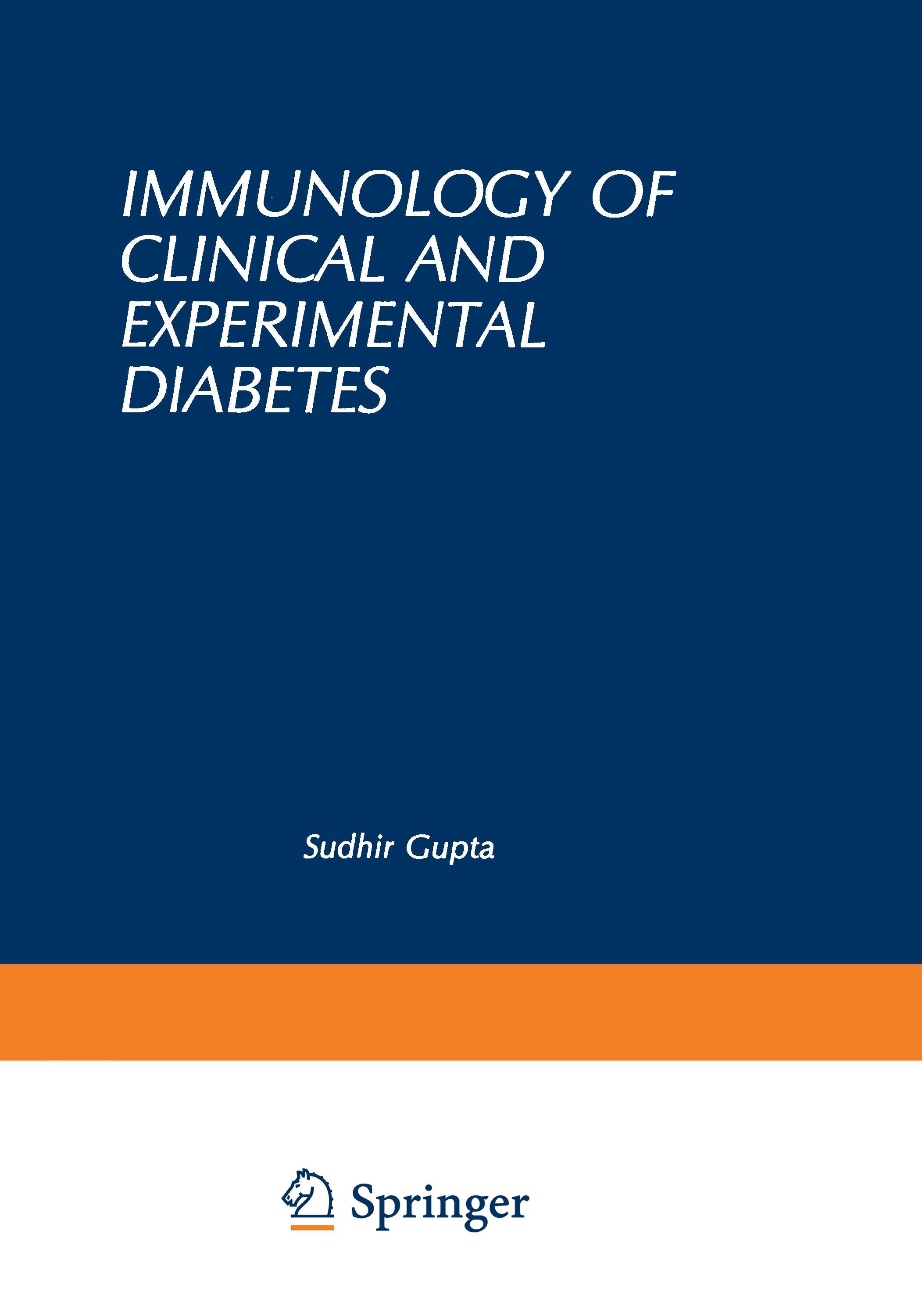 Immunology of Clinical and Experimental Diabetes