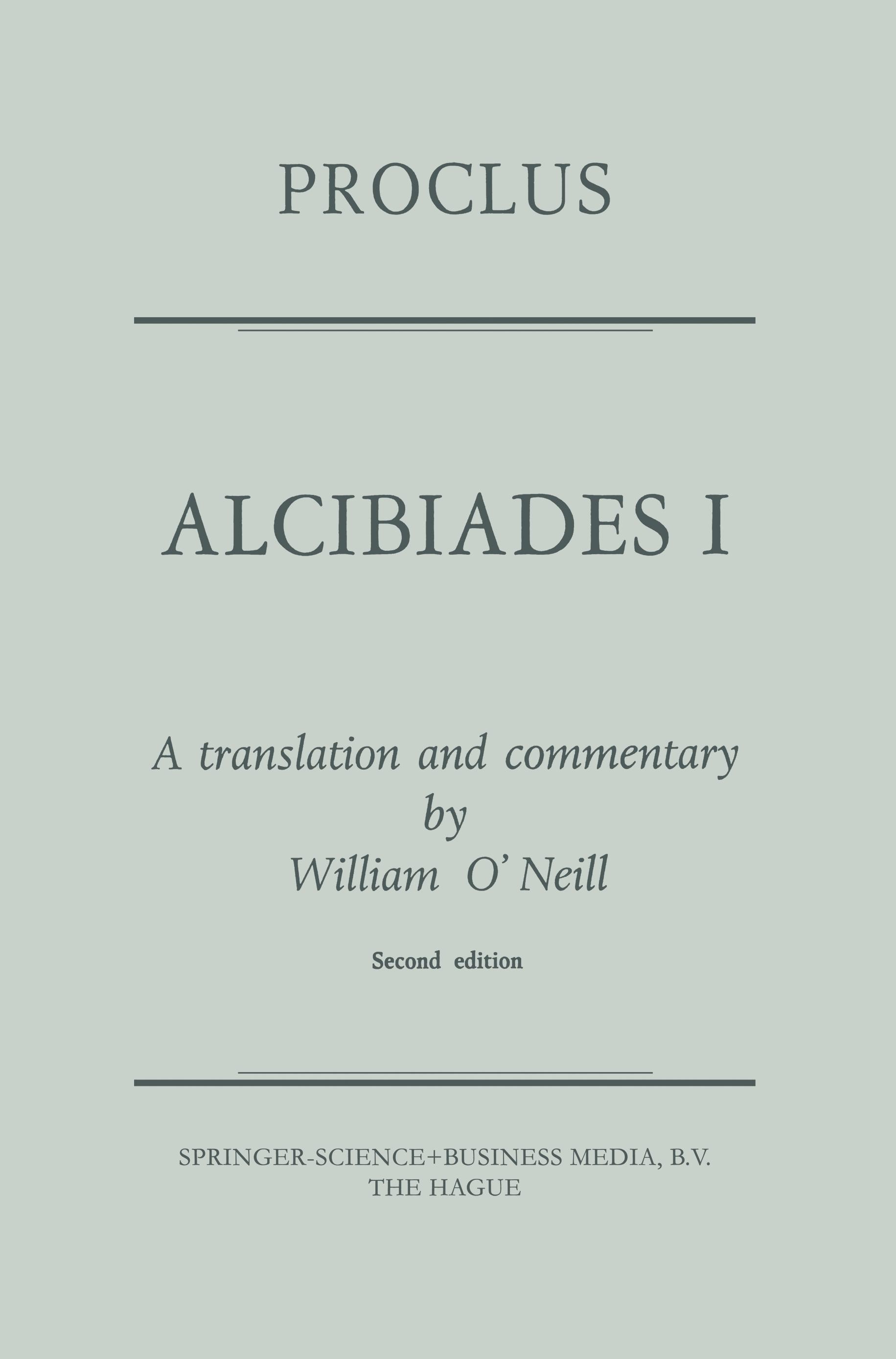 Proclus: Alcibiades I