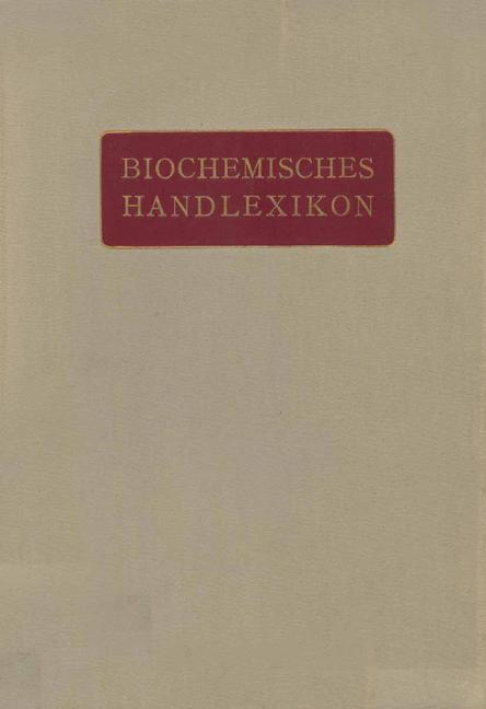 Biochemisches Handlexikon