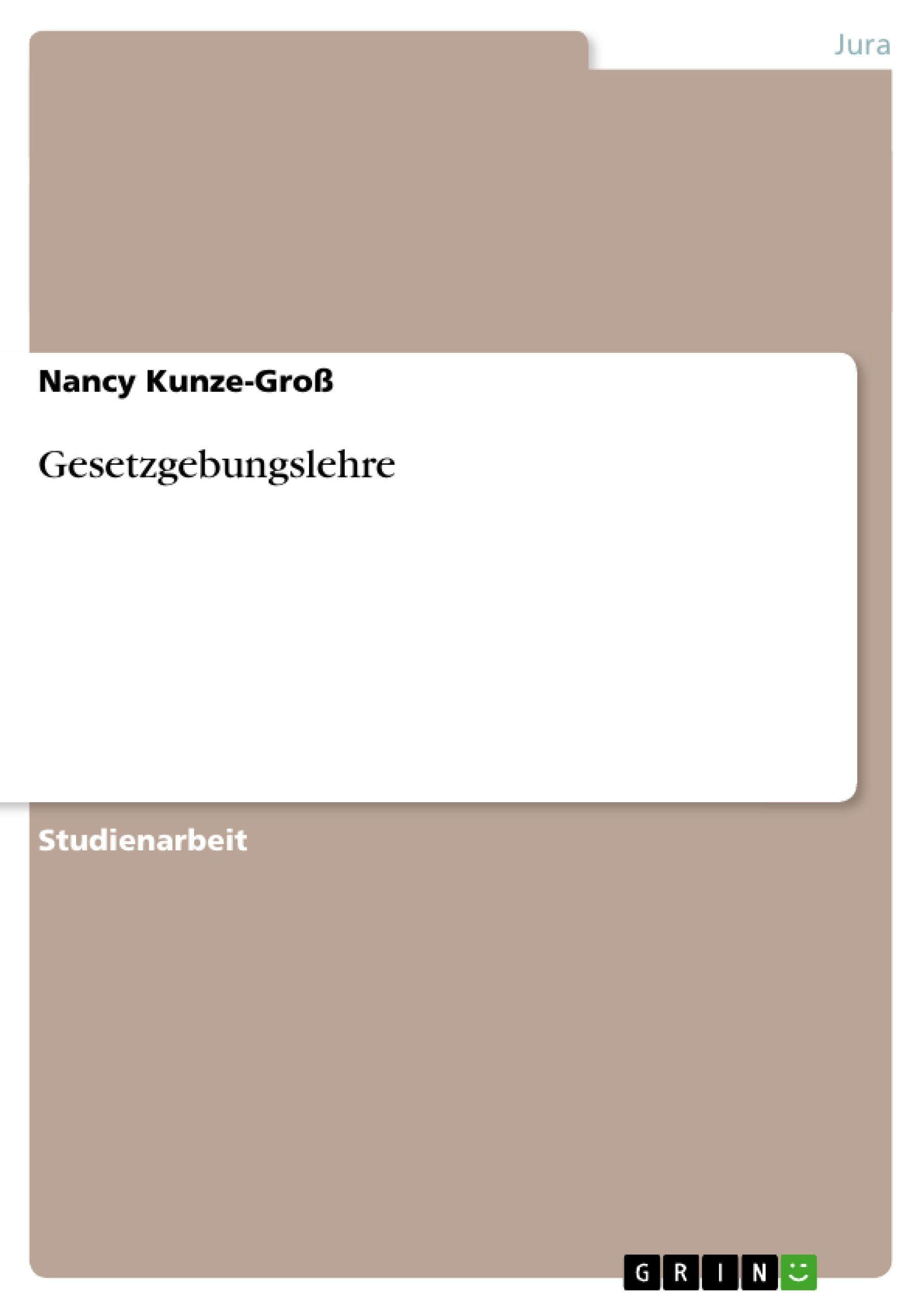 Gesetzgebungslehre