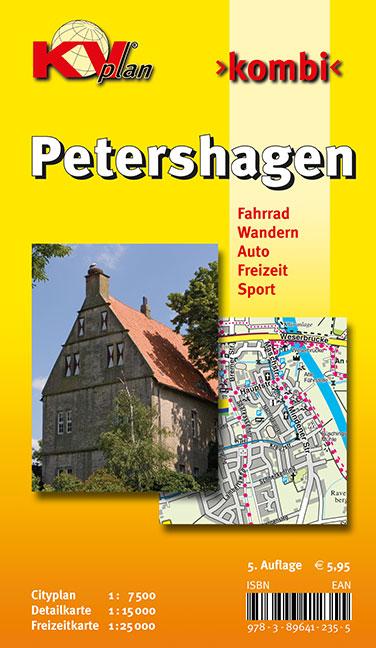 Petershagen, KVplan, Radkarte/Wanderkarte/Stadtplan, 1:25.000 / 1:15.000 / 1:7.500