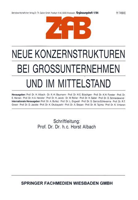 Neue Konzernstrukturen bei Großunternehmen und im Mittelstand