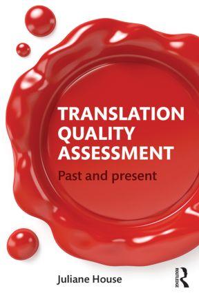 Translation Quality Assessment