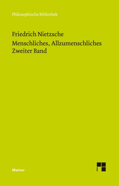 Menschliches, Allzumenschliches 2 (Neue Ausgabe 1886)