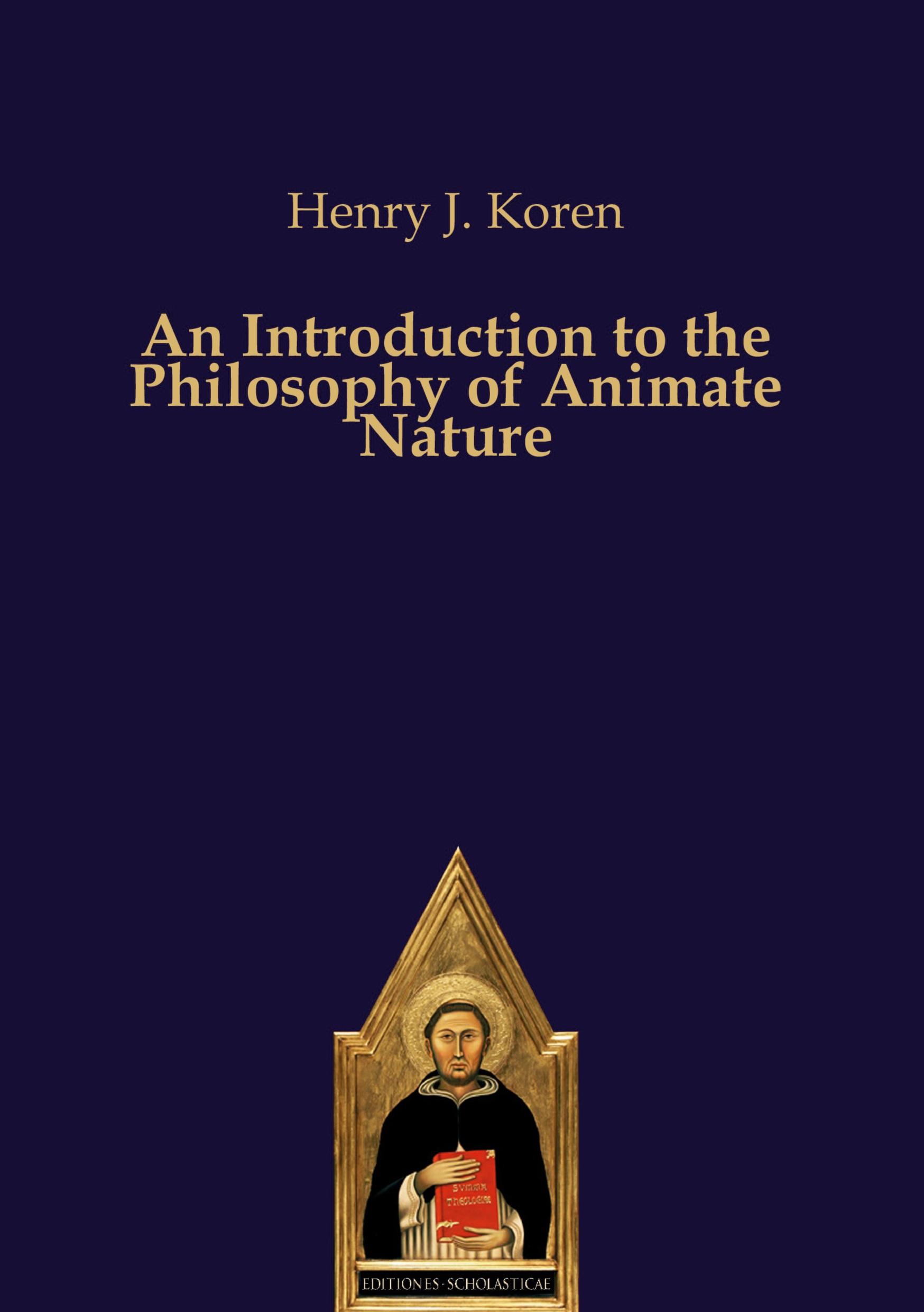 An Introduction to the Philosophy of Animate Nature