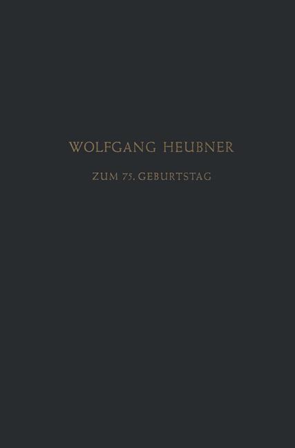 Festschrift zum 75. Geburtstag