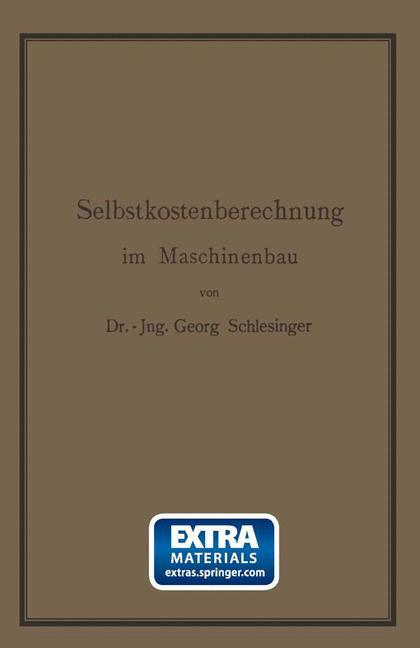 Selbstkostenberechnung im Maschinenbau