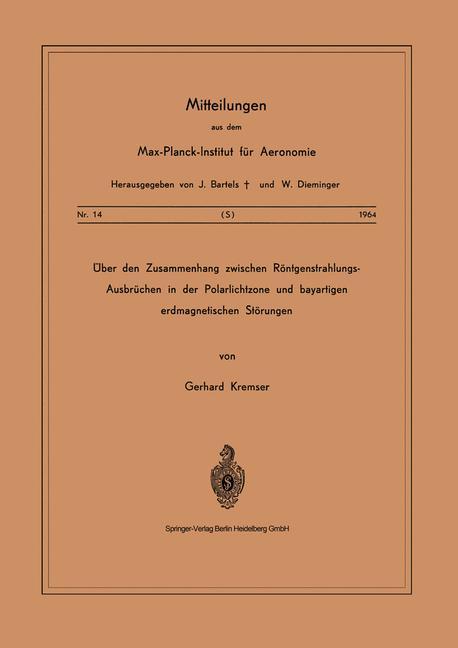 Über den Zusammenhang Zwischen Röntgenstrahlungs-Ausbrüchen in der Polarlichtzone und Bayartigen Erdmagnetischen Störungen