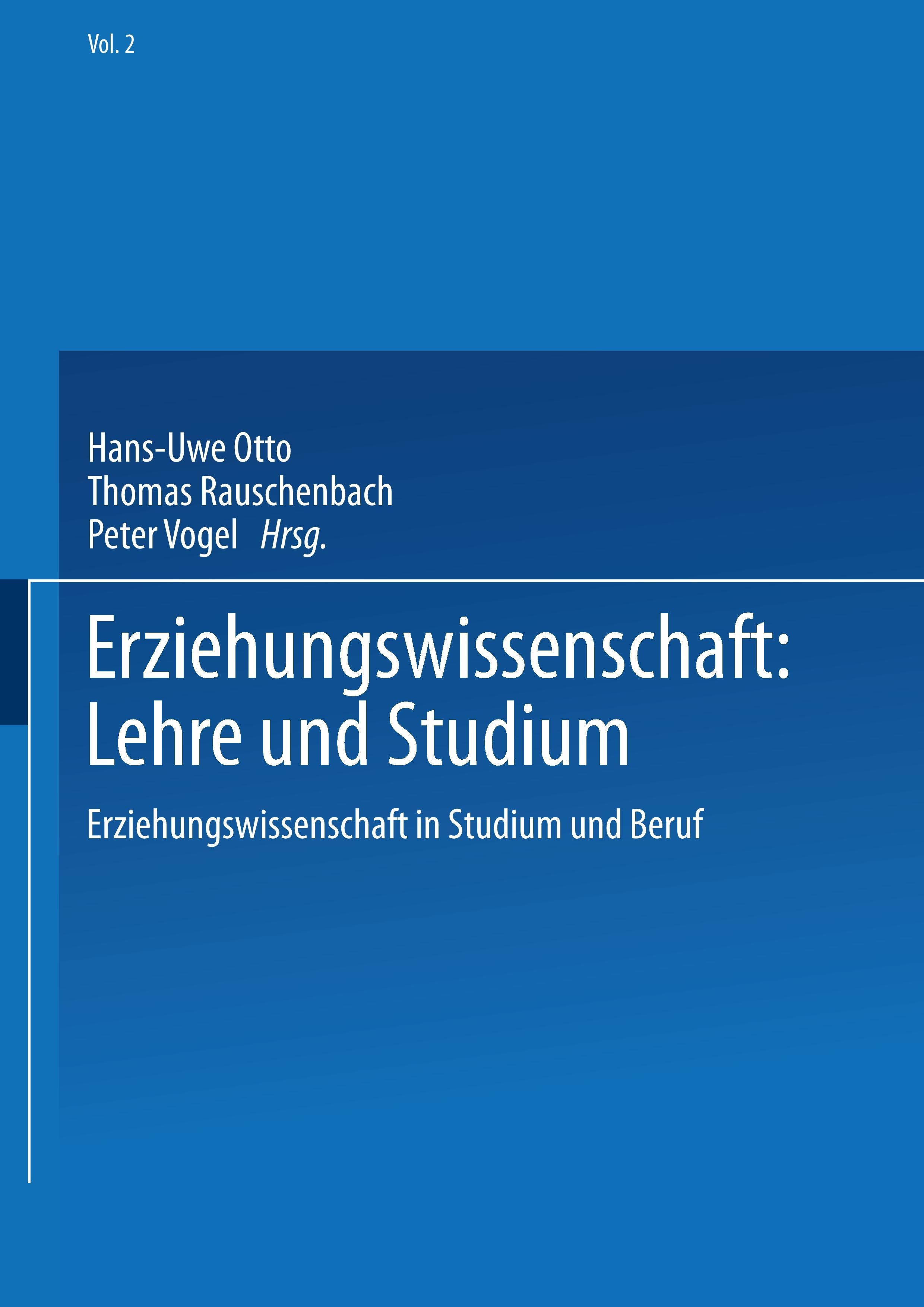 Erziehungswissenschaft: Lehre und Studium