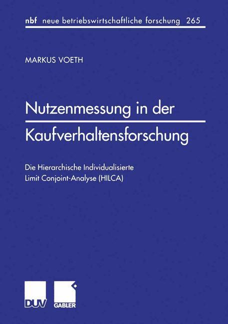 Nutzenmessung in der Kaufverhaltensforschung