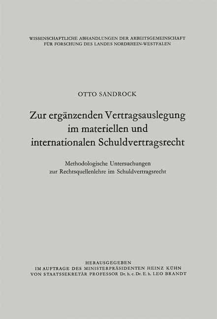 Zur ergänzenden Vertragsauslegung im materiellen und internationalen Schuldvertragsrecht