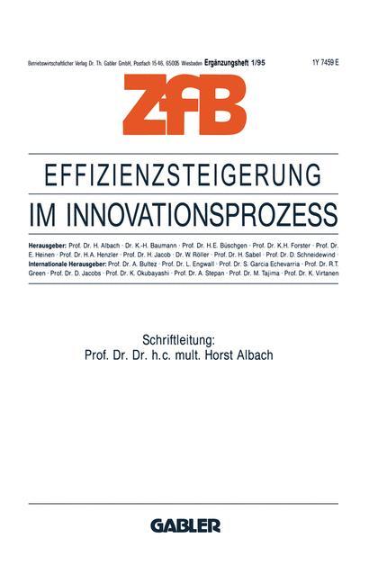 Effizienzsteigerung im Innovationsprozeß