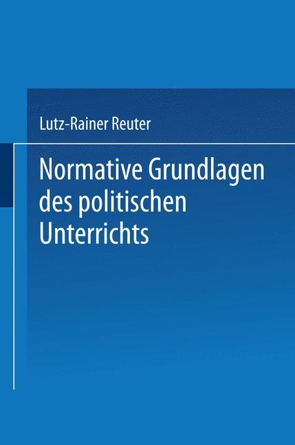 Normative Grundlagen des politischen Unterrichts