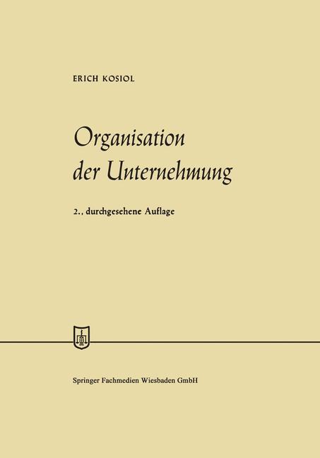 Organisation der Unternehmung