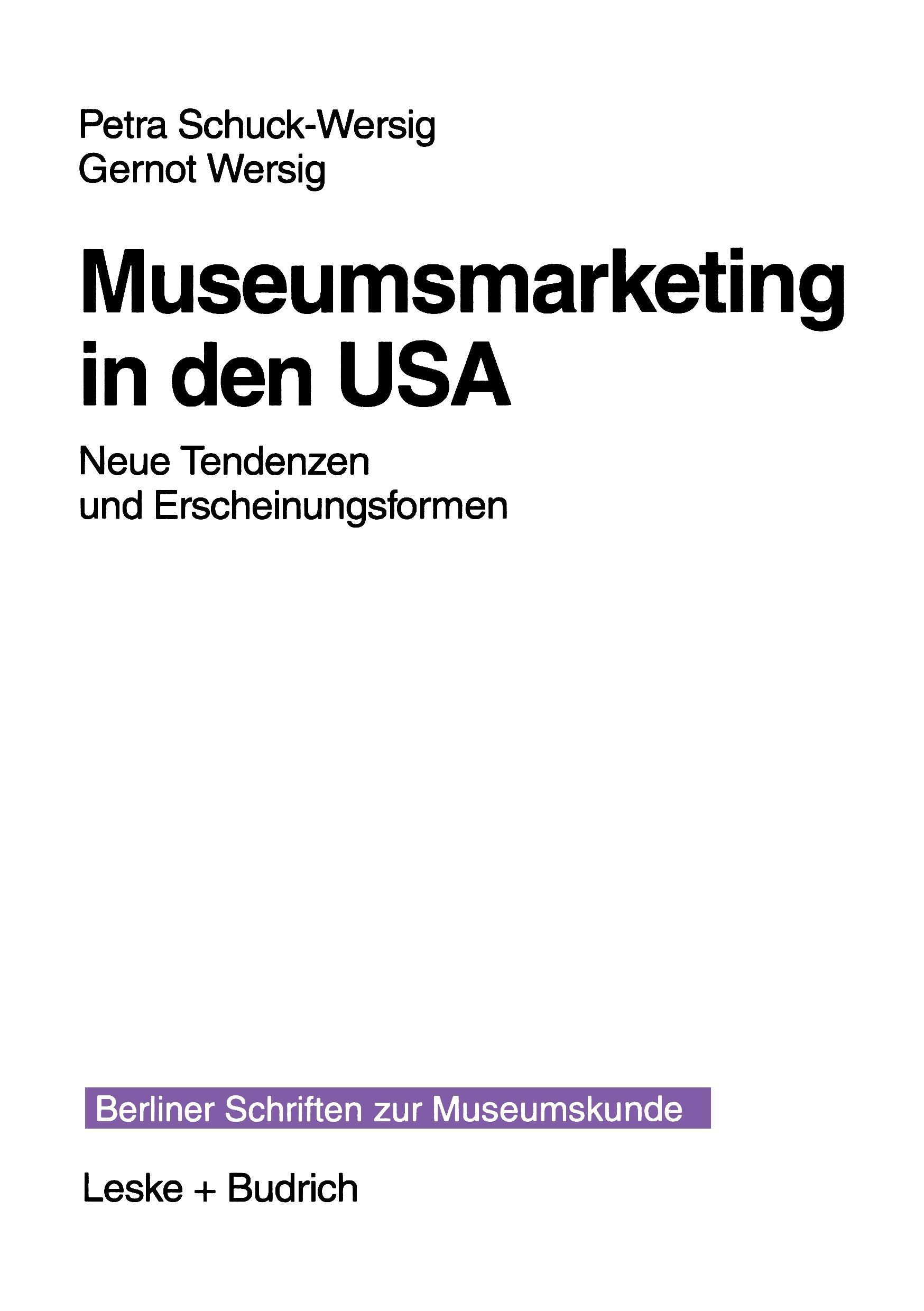 Museumsmarketing in den USA