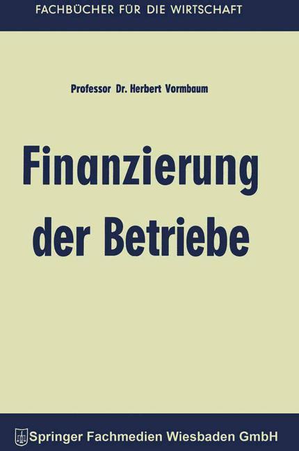 Finanzierung der Betriebe