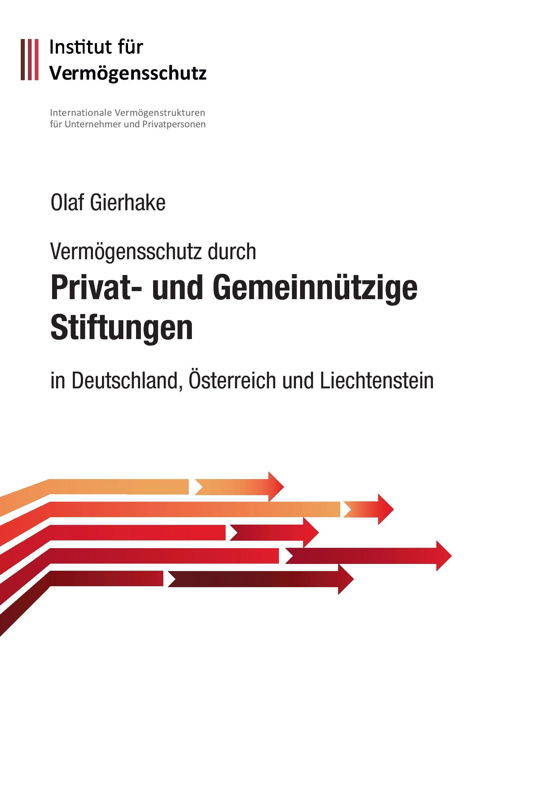 Vermögensschutz durch privat- und gemeinnützige Stiftungen