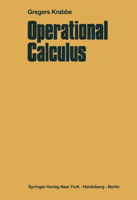 Operational Calculus