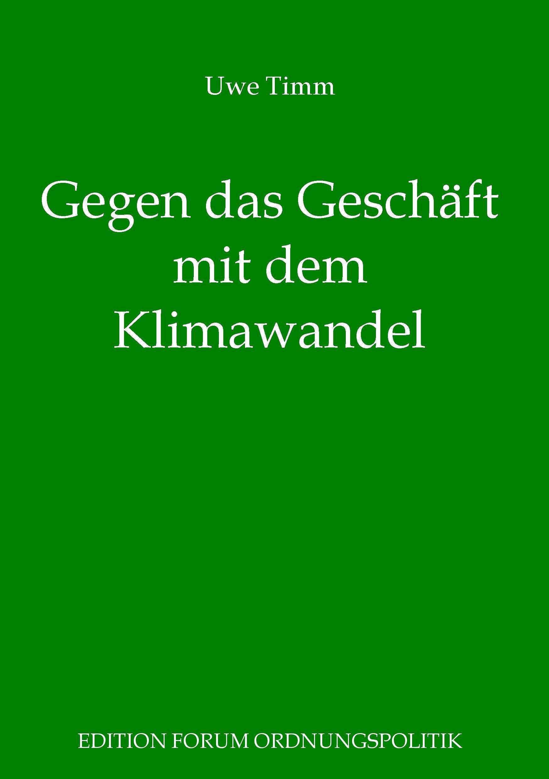 Gegen das Geschäft mit dem Klimawandel