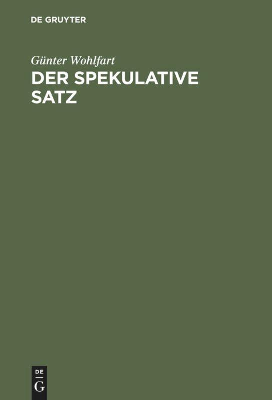 Der spekulative Satz