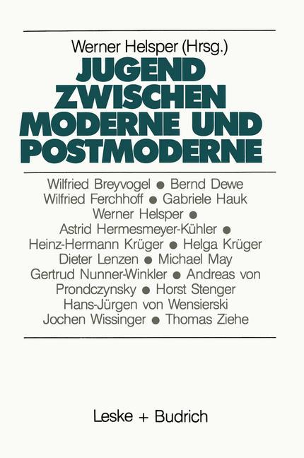 Jugend zwischen Moderne und Postmoderne