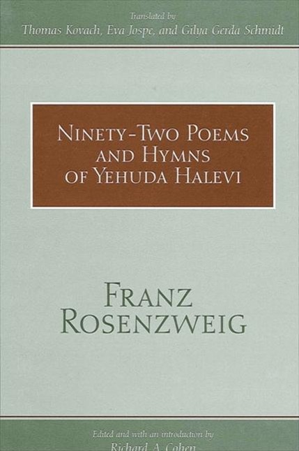 Ninety-Two Poems and Hymns of Yehuda Halevi