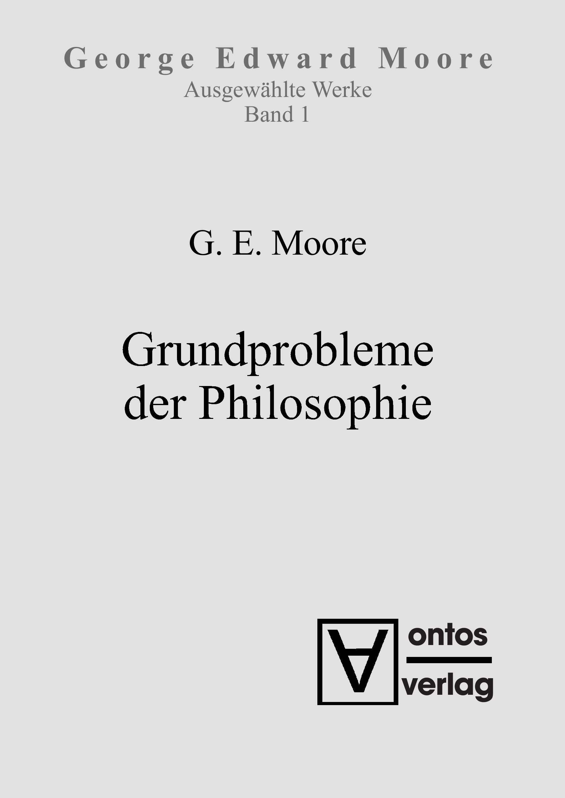 Grundprobleme der Philosophie