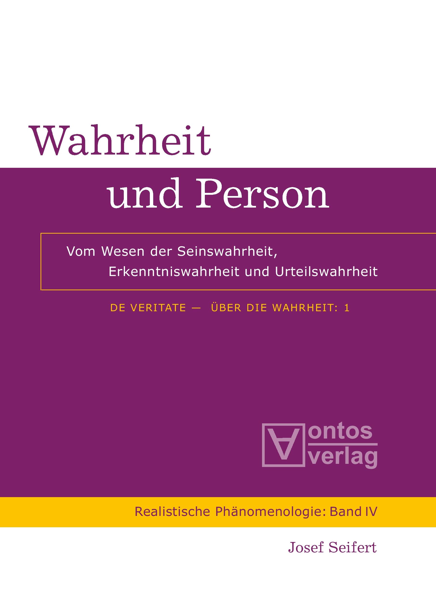 Wahrheit und Person