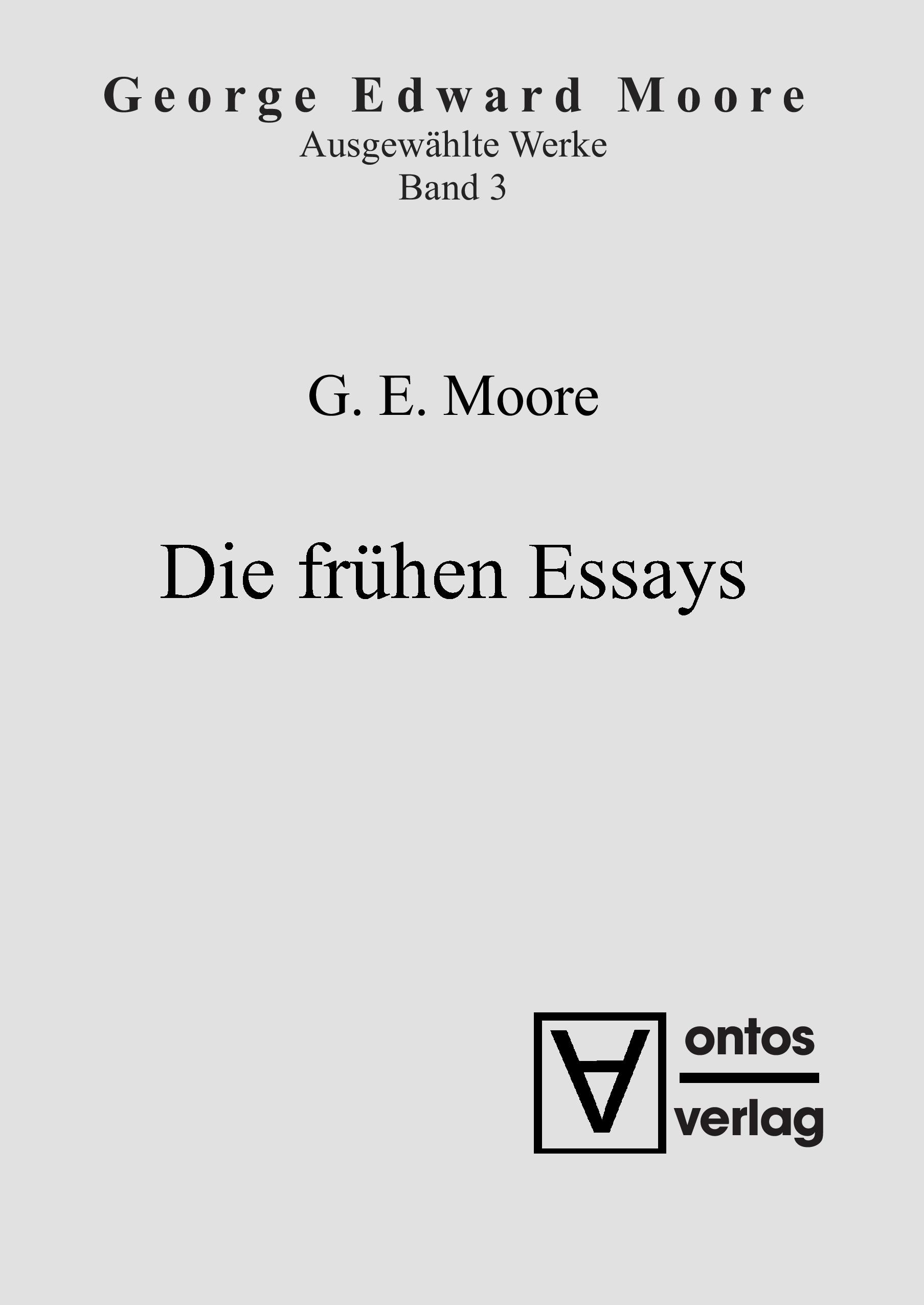 Die frühen Essays